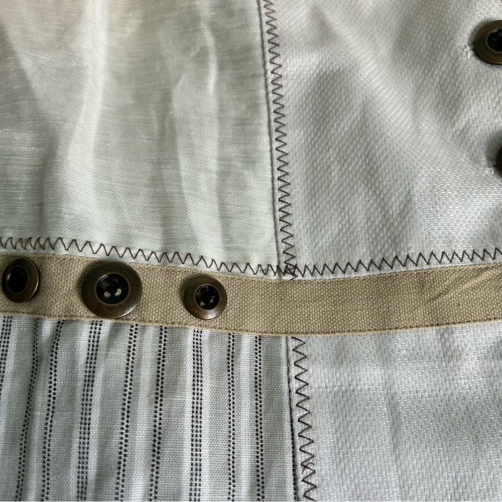 Coldwater Creek Women's Beige Mixed Media Cotton Linen Blazer Size 14 NWT - Picture 9 of 16